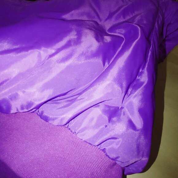 Columbia Down Reversible Puffer Jacket Large Vintage Purple Neon Pink Retro Ski - Picture 14 of 16